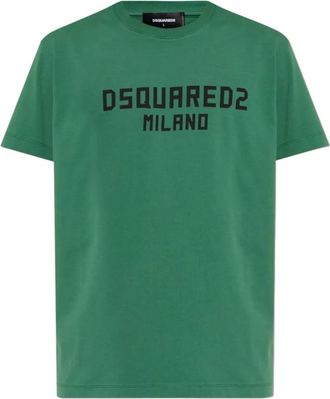Dsquared2 Green Crew Neck T-Shirt