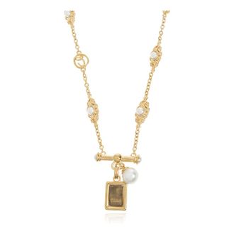 Chlo&eacute; Necklaces, female, Yellow, Size: ONE SIZE Necklace with pearls