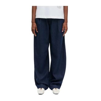 Sams&oslash;e & Sams&oslash;e Jeans, Dames, Blauw, W32 L32, Denim, Saharper Pleat Jeans 16014