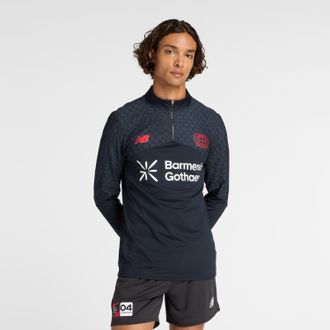 New Balance Trainingsshirt NEW BALANCE BAYER 04 LEVERKUSEN MIDLAYER, Herren, Gr. XXL, schwarz, Obermaterial: 85% Polyester, 15% Elasthan, Shirts Trainingsshirt, f