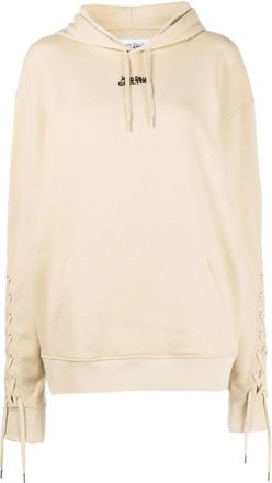 Jean Paul Gaultier Hoodies - Dames - Hoodies - Beige - XS - Katoen - Hoodies & sweatvesten