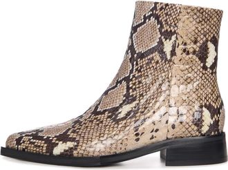 Cesare Gaspari Lineaire Precisie Enkellaars - Dames - Enkellaarsjes - Veelkleurig - 37 EU - Leer - Schoenen