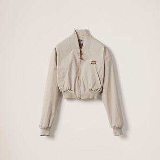 Miu Miu Panama cotton blouson jacket