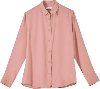 Paul Smith Zijde Blend Swirl Knoopshirt - Dames - Overhemden - Roze - S - Overhemden