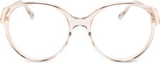 Chlo&eacute; Bril met ovaal montuur - Bruin