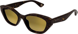 Gucci GG1638S 002 Womens Sunglasses Tortoiseshell Size 54 - Free RX Lenses - Free RX Lenses