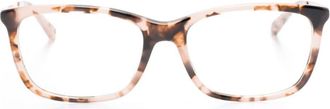 Michael Kors rectangle-frame glasses - women - Acetate - 52 - Brown