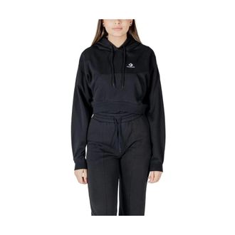 Converse Hoodies, female, Black, M, Star Chevron Hoodie