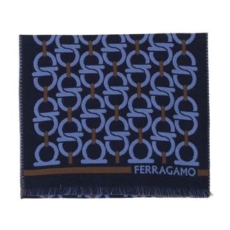 Ferragamo Winter Scarves, male, Multicolor, Size: ONE SIZE Wool Scarf with Hooks