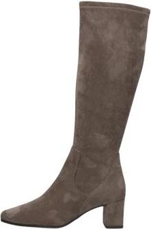Stefano Lauran Over-knee Laarzen 25547 - Dames - Laarzen met Hak - Beige - 39 EU - Su&egrave;de - Schoenen
