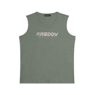 Freddy Canotta in Jersey con Logo FREDDY e Scritta Mood Up