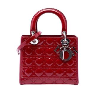 Dior Pre-owned Lady Dior - Dames - Pre-owned - Rood - Maat: ONE Size Leer