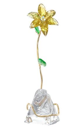 Swarovski Florere Crystal Lily in Yellow at Nordstrom