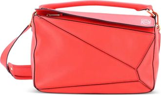 Loewe Borsa a spalla Puzzle media in pelle - Rosso