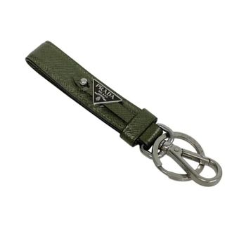 Prada Vintage, unisex, Groen, ONE Size, Leer, Pre-owned 2Pp 68T Sleutelhanger