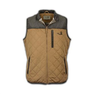 Dixie Mens South Creek Vest In Khaki