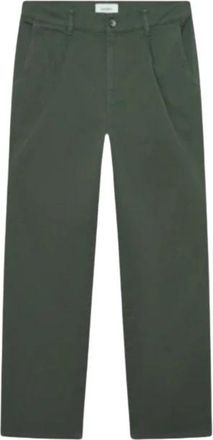 Les Deux Romeo Pleated Chino Pants - Heren - Straight fit broeken - Groen - W31 - Katoen - Broeken