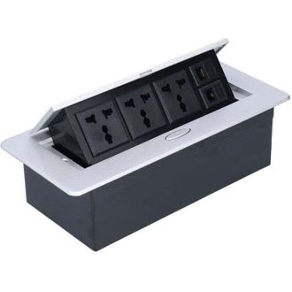 OEM Toma De Corriente De Suelo, Kit De Caja De Cubierta Impermeable Para Toma De Corriente De Suelo De 250 V Y 13 A, Buen Sellado Para Uso Residencial Y D