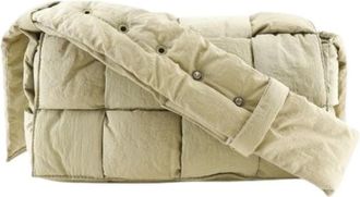 Bottega Veneta Pre-owned Nylon Schoudertas - Dames - Vintage Schoudertas - Groen - ONE Size - Nylon - Vintage