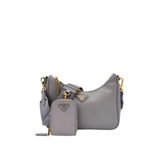 Prada Pre-owned Cross Body Bags, female, Gray, Size: ONE SIZE Pre-owned Vintage Crossbody Bag