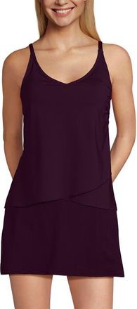 Lands End Tulip Hem Tankini Top in Wild Lilac at Nordstrom, Size X-Large P