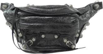Balenciaga Pre-owned Le Cagole Lambskin Belt Bag - Dames - Vintage Heuptassen - Zwart - ONE Size - Leer - Vintage