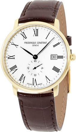 Frederique Constant Slim Line Leather Mens Watch