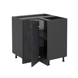 Vicco Armario De Esquina R-line, Hormig&oacute;n Negro, 75.6 Cm Et Roble
