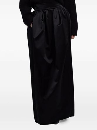 Fran&ccedil;oise Sasha pleated maxi skirt - Zwart