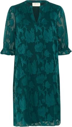 Cream CRYana Jurk - Dames - Korte kleedjes - Groen - S - Polyester - Kleedjes