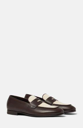 Scarosso Gregory Loafers in Brown - Calf at Nordstrom, Size 42.5
