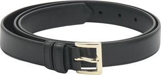 Prada Logo Plaque Belt - Dames - Riemen - Zwart - 85 CM - Leer - Accessoires