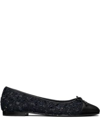 Tory Burch Blue Bow Ballet Flats