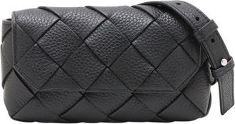 Bottega Veneta Pre-owned Bottega Veneta Grained Calfskin Intreccio Diago Belt Bag Ladies V0YVHB3AYC6CYENH