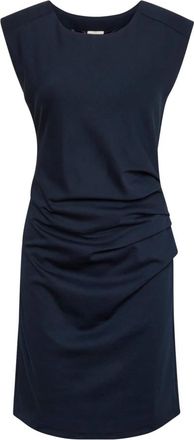 Kaffe India Jurk met Ronde Hals - Dames - Korte kleedjes - Blauw - XL - Kleedjes