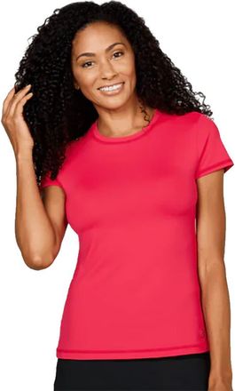 Sofibella UV Colors Short Sleeve Womens Tennis Shirt in Berry at Nordstrom, Size X-Large