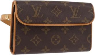 Louis Vuitton Pre-owned Pochette Florentine Heuptas - Dames - Vintage Heuptassen - Bruin - ONE Size - Leer - Vintage