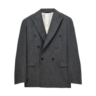 Carven Chaqueta entallada de doble botonadura - Jackets - Mujer - Gris - S