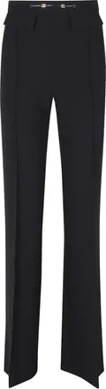 Elisabetta Franchi Broeken, Dames, Zwart, M, Straight Broeken
