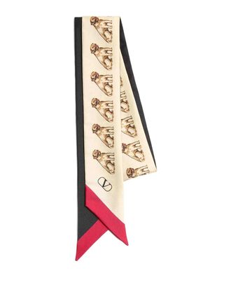 Valentino Garavani Petit Charles Silk Bandeau Scarf
