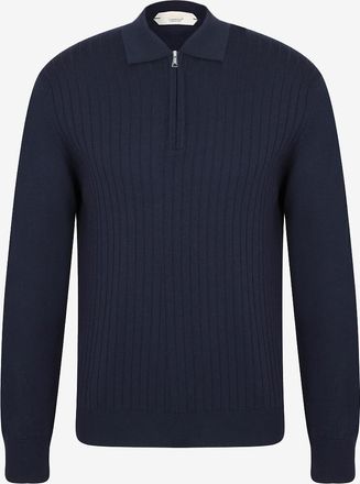 Aur&eacute;lien Lang&auml;rmeliges Polohemd aus Merinowolle