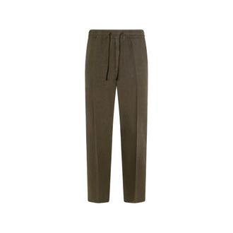 Altea Straight Trousers, male, Green, Size: XL Drawstring Waist Trousers