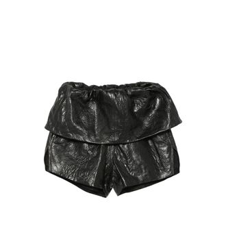 Rick Owens Crater Leather Shorts