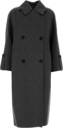 Max Mara Dark Grey Wool Alice Coat