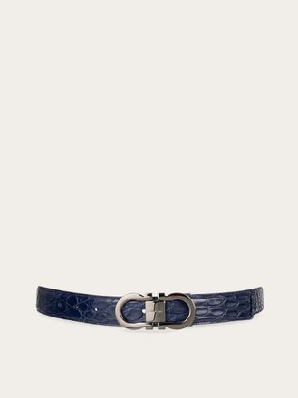 Ferragamo Men Adjustable belt Blue