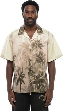 Palm Angels Beige Graphic Print Shirt