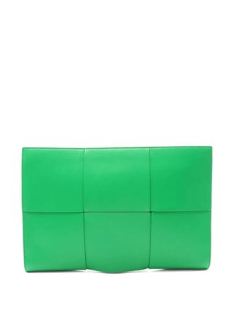 Bottega Veneta 2000s The Arco clutch bag - men - Calf Leather - One Size - Green