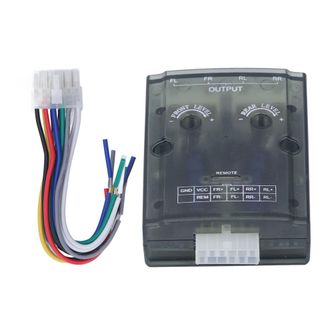 OEM Adaptador De Salida Rca Para Sistemas De Audio De Autom&oacute;viles, Convertidor De Se&ntilde;al De Alto Voltaje A Bajo Voltaje Con Control De Ganancia De Nivel Y 