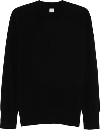 Toteme Cashmere Oversized Deep V-Neck Sweater