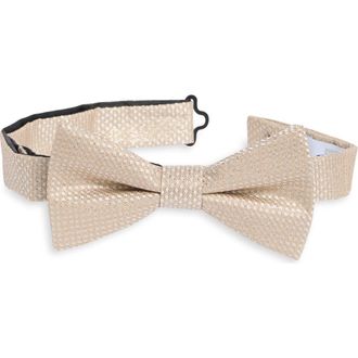Nordstrom Rack Lorraine Textured Bow Tie in Gold at Nordstrom Rack